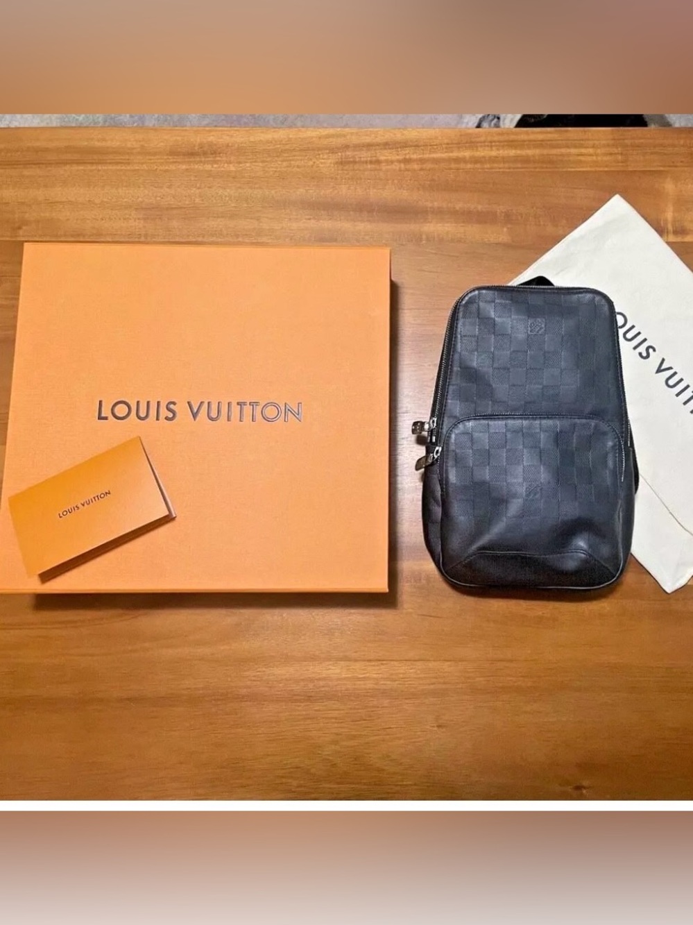 Louis Vuitton Black Damier Graphite Sling Belt Bag - Picture 3 of 3